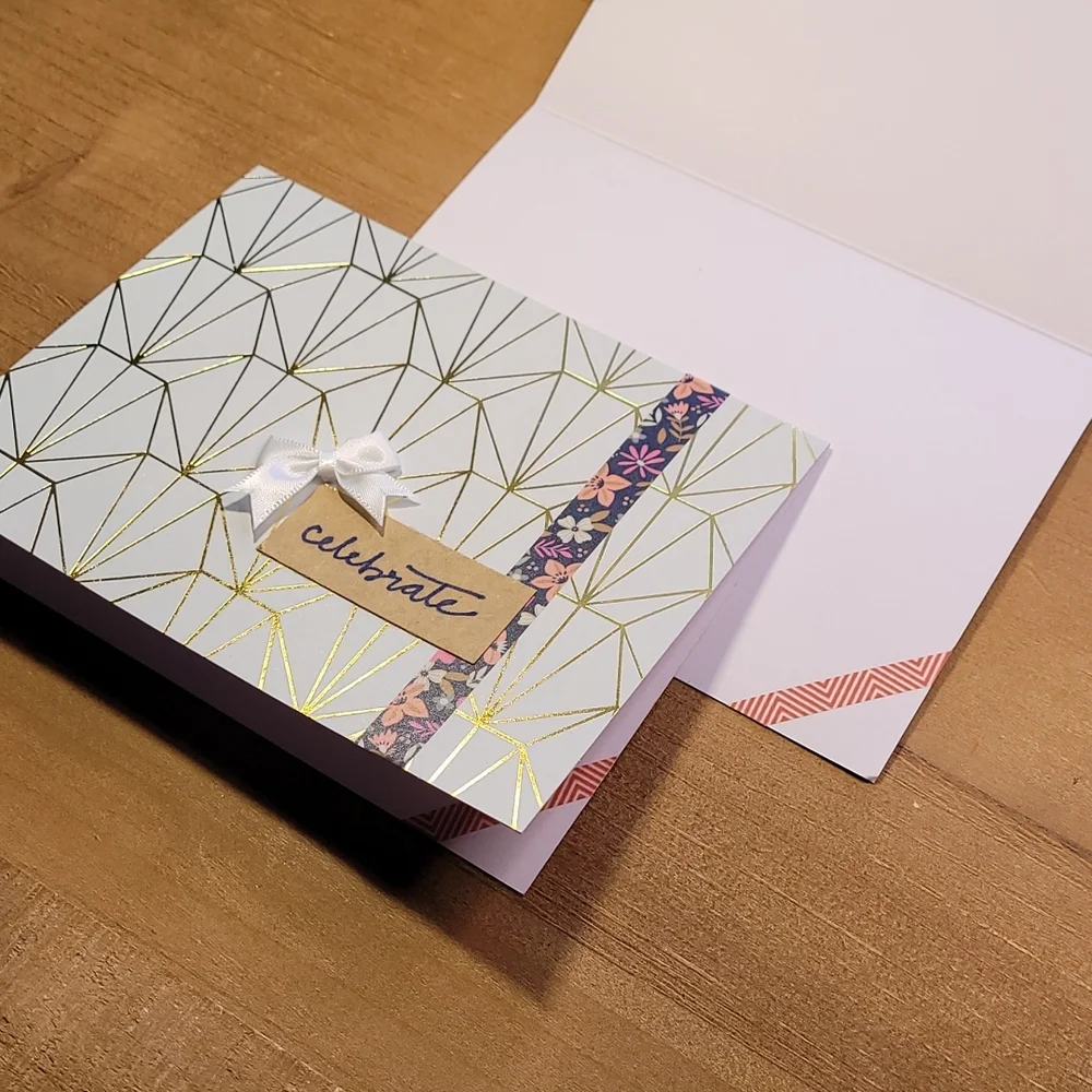 ×5 Variety Foiled Handmade Cards - Picture 5 of 7